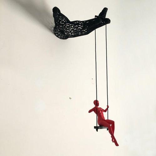 Andrea Giorgi - Freedom red (wall sculpture), Antiquités & Art, Art | Peinture | Moderne