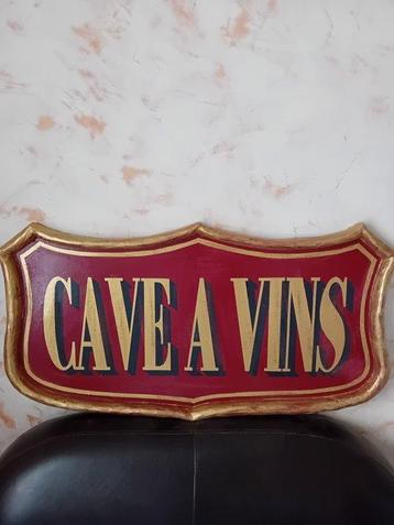 Enseigne Cave à Vins - Reclamebord - Hout