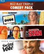 3 movie comedy Surfer Dude - Big Stan - Swing Vote (blu-ray, Ophalen of Verzenden