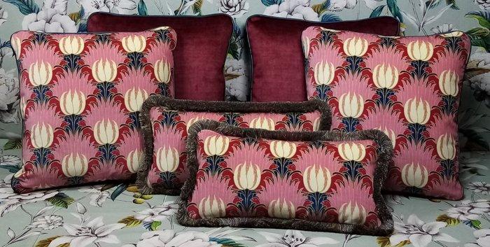 Kussenset met Sanderson-stof, vulling inbegrepen - Kussen, Antiek en Kunst, Kunst | Designobjecten