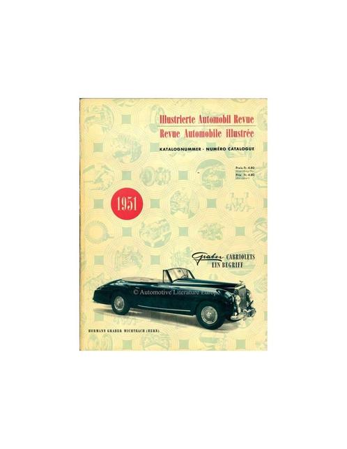 1951 AUTOMOBIL REVUE JAARBOEK DUITS FRANS, Livres, Autos | Livres, Enlèvement ou Envoi
