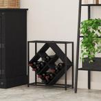 vidaXL Wijnrek Zwart Eiken - 51x18x52,5 cm - Geengineerd, Huis en Inrichting, Verzenden, Nieuw
