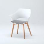 TM Stoel Luna wit: Scandinavisch design met moderne twist, Verzenden, Nieuw