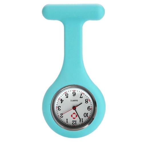 Fako® - Verpleegstershorloge - Siliconen Uni - Aqua, Handtassen en Accessoires, Horloges | Dames, Verzenden