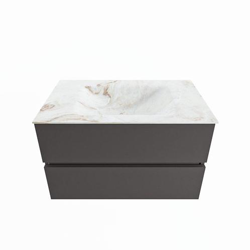 MONDIAZ VICA-DLUX 80cm badmeubel onderkast Dark grey 2, Doe-het-zelf en Bouw, Sanitair, Overige typen, Nieuw, Ophalen of Verzenden