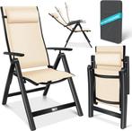 Tuinstoel - Ligstoel - Verstelbaar - Opvouwbaar - Beige - KE, Verzenden, Nieuw