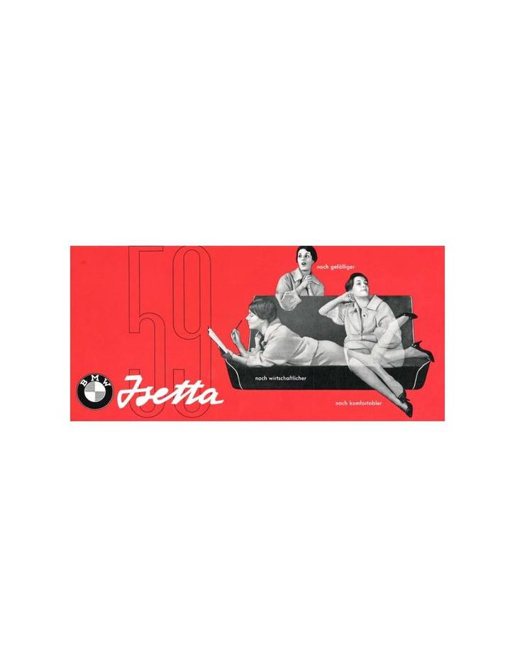1959 BMW ISETTA BROCHURE DUITS, Boeken, Auto's | Folders en Tijdschriften
