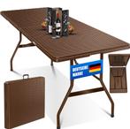 Opvouwbare tuintafel - campingtafel - 183x76 cm tafelblad -, Tuin en Terras, Tuinsets en Loungesets, Verzenden, Nieuw