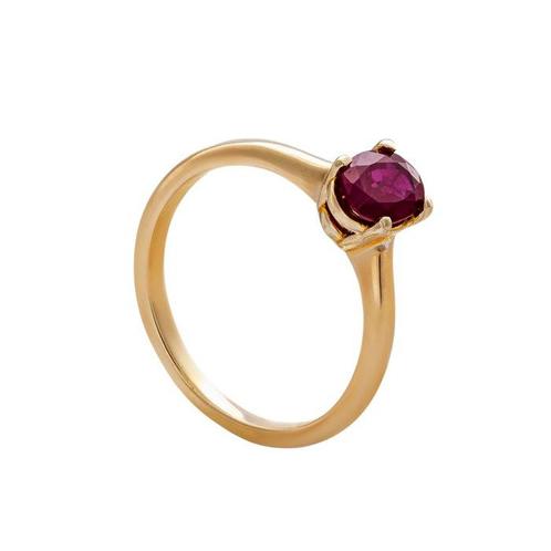 Zonder Minimumprijs - Ring - 14 karaat Geel goud -  0.80ct., Handtassen en Accessoires, Ringen