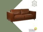 Leren bank Clear - 3 zits - Granada Amber (cognac) - Poten, Ophalen of Verzenden