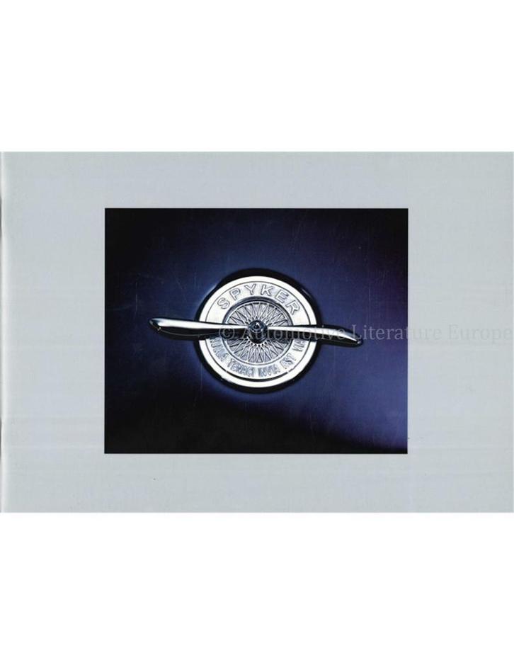 2003 SPYKER CARS C8 BROCHURE ENGELS, Livres, Autos | Brochures & Magazines