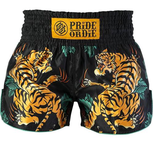 Pride or Die Muay Thai Kickboks Short Tiger Unleashed V.2, Kleding | Heren, Sportkleding, Vechtsport, Nieuw, Maat 46 (S) of kleiner