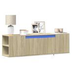 vidaXL Tv-wandmeubel met LED-verlichting 135x31x39,5 cm, Verzenden, Nieuw