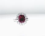 Bague de cocktail - 14 carats Or blanc -  2.95ct. tw. Rubis
