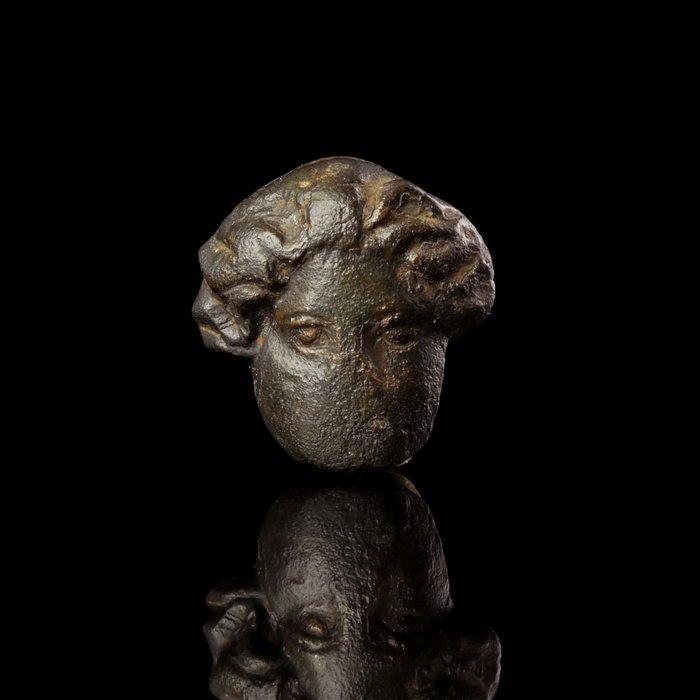 Oud-Romeins, Keizerrijk Brons Medusa Mask appliqué, Antiquités & Art, Antiquités | Autres Antiquités