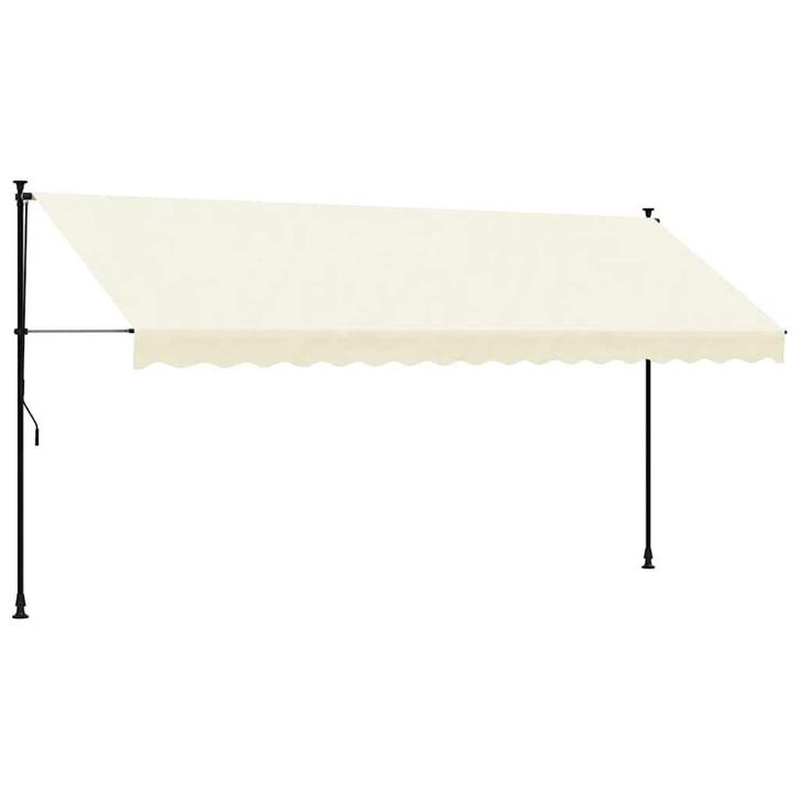 Creme Luifel 4m - Retour Deal - Perfect voor de Horeca!, Tuin en Terras, Zonneschermen, 250 cm tot 450 cm, Nieuw, Uitvalscherm