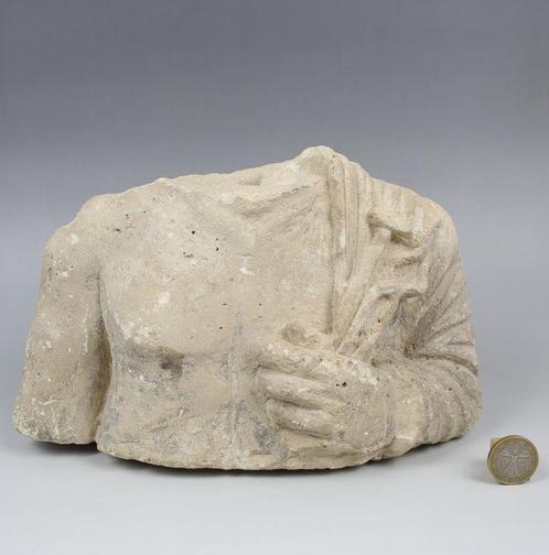 Oud-Romeins kalksteen Buste van Vulcanus, Verzamelen, Mineralen en Fossielen