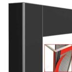 Deco vitrine 216Lt. zwart mat - magnetisch, Verzenden, Nieuw in verpakking, Koelen en Vriezen