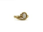 Ring - 18 karaat Geel goud Opaal - Diamant