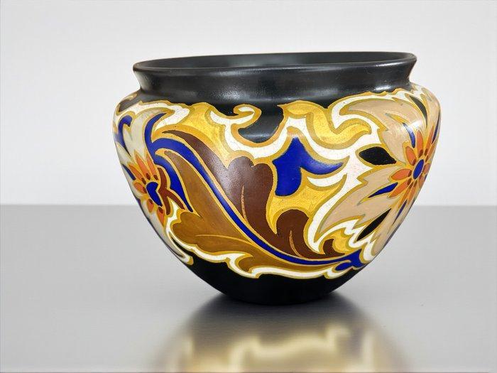 Arnhemsche Fayencefabriek - Vaas - Aardewerk - Gouda -, Antiek en Kunst, Antiek | Glaswerk en Kristal