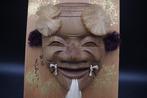 Noh masker - Hout - Houtsnijwerk Okina masker (Zonder
