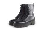 Tommy Hilfiger Veterboots in maat 37 Zwart | 5% extra, Kleding | Dames, Verzenden, Zwart, Overige typen, Gedragen