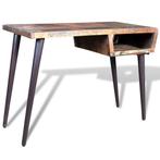 vidaXL Bureau met ijzeren poten gerecycled hout, Maison & Meubles, Bureaux, Verzenden