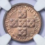 Portugal. Republic. X Centavos 1952 - NGC - MS 64 - Escassa, Timbres & Monnaies, Monnaies | Europe | Monnaies non-euro