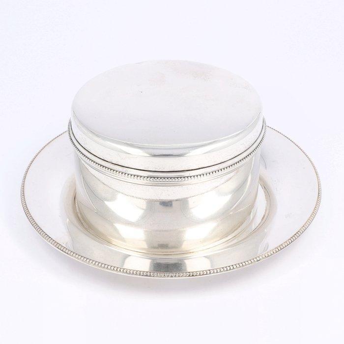 A.C.J. Begeer & Koninklijke Begeer - Koektrommel op schotel, Antiquités & Art, Antiquités | Argent & Or