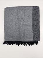 Zeer warme exclusieve plaid van katoenmix, grijs en donker