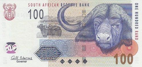2005 South Africa P 131b 100 Rand Unc, Postzegels en Munten, Bankbiljetten | Europa | Niet-Eurobiljetten, België, Verzenden