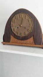 Amsterdamse School klok - Art Deco Eikenhout -coromandel-, Antiek en Kunst