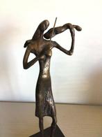 Sculpture, “ De Violiste “ - 26 cm - Bronze, Antiquités & Art