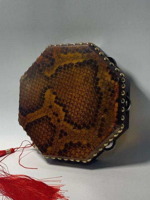 Handmade - Octagonal bell drum - Traditionele trommel - Azië, Muziek en Instrumenten, Blaasinstrumenten | Blokfluiten