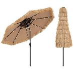 2dekans | Coast Parasol – Hawaïaanse Stijl & LED-verlichting, Ophalen of Verzenden, Nieuw