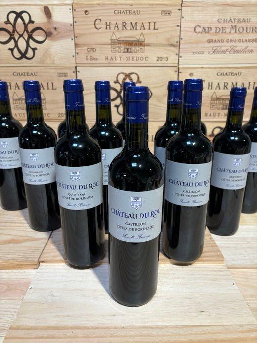 2019 Château du Roc - Castillon Côtes de Bordeaux - 12 Fles, Collections, Vins