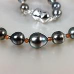 Halsketting Zilver Parel - Hessoniet - Tahiti BQ Ø 8,3x11 MM