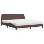 vidaXL Bed met matras kunstleer bruin 180x200 cm, Huis en Inrichting, Slaapkamer | Bedden, Verzenden, Nieuw