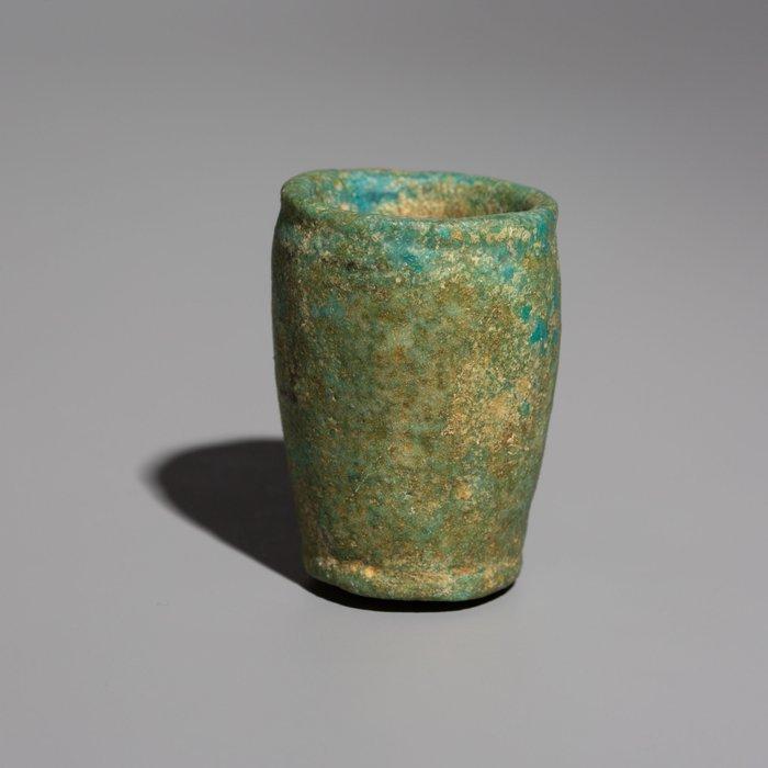 Égypte ancienne Faience Coupe de dépôt de fondation. vers, Verzamelen, Mineralen en Fossielen