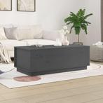vidaXL Salontafel 100x50x35 cm massief grenenhout grijs, Verzenden, Nieuw