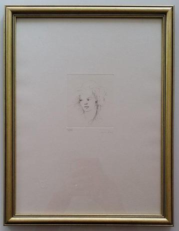 Leonor Fini (1907-1996) - Self-Portrait- Handsigned and beschikbaar voor biedingen