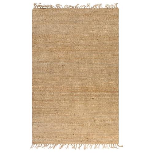 vidaXL Vloerkleed 120x180 cm handgeweven jute natuurlijk, Huis en Inrichting, Stoffering | Tapijten en Vloerkleden, Nieuw, Verzenden