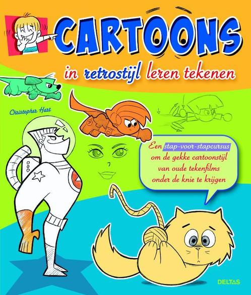 Cartoons in retrostijl leren tekenen 9789044727869, Boeken, Overige Boeken, Gelezen, Verzenden