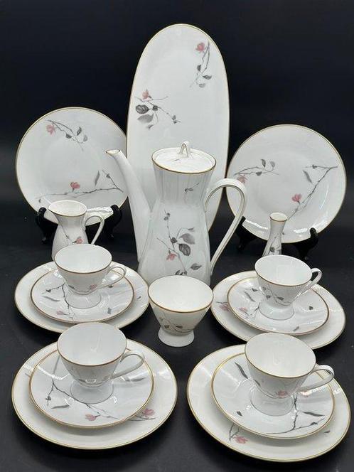Service à café - Rosenthal Kaffee-Service mit floralem Dekor, Antiek en Kunst, Antiek | Meubels | Tafels