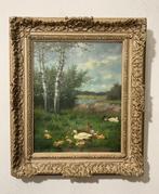 Jeroen J. Damstra (1898 - 1963) - Eendenfamilie aan, Antiek en Kunst