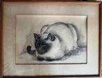 Ronald Frijling. (1917 - 1997) - Kat, Antiek en Kunst, Kunst | Schilderijen | Klassiek
