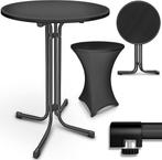 Statafel - Bartafel - Partytafel - 80 cm - Zwart - Tillvex®, Verzenden, Nieuw