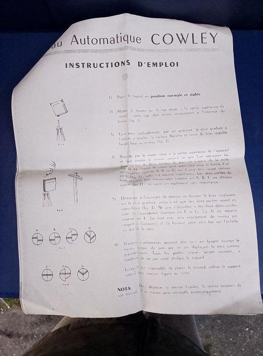 cowley - Topografische waterpas - IJzer - 1940-1950, Antiek en Kunst, Antiek | Wandborden en Tegels