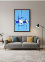 Yves Decaudan - Verticalité bleue, Antiek en Kunst