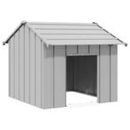 vidaXL Hondenhok met dak 85x107x81 cm gegalvaniseerd staal, Dieren en Toebehoren, Verzenden, Nieuw
